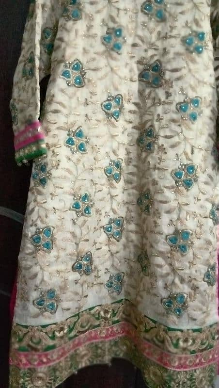 cotton silk heavy tilla n hand embd 3pc 1