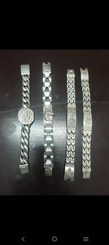 silver bracelet and chain 2