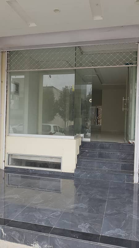 BRAND NEW GROUND FLOOR COMMERCIAL SHOP FOR RENT IN BAHRIA TOWN LAHORE 1