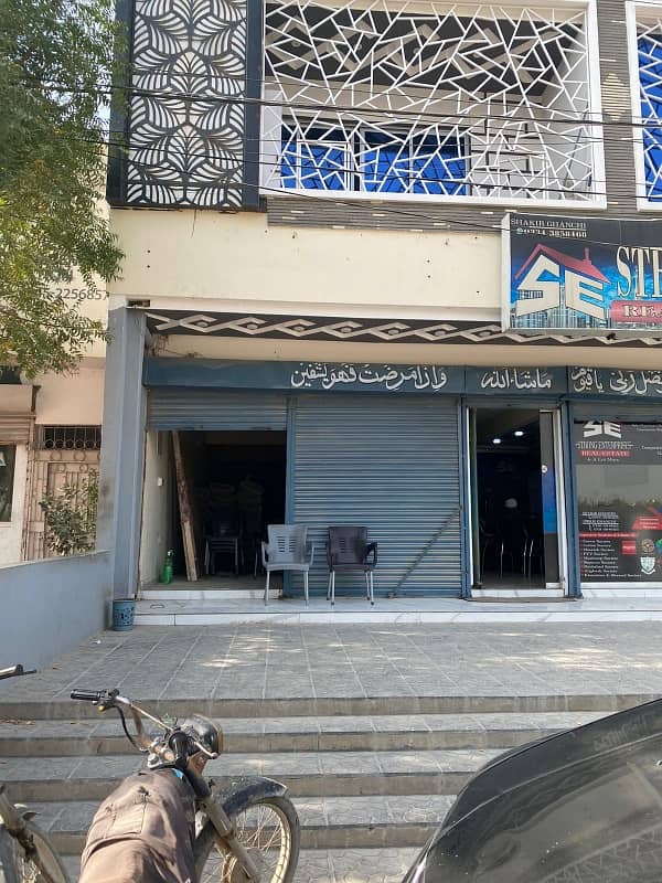 Prime Location Shop Of 1200 Square Yards Available For rent In Etawa Society 0