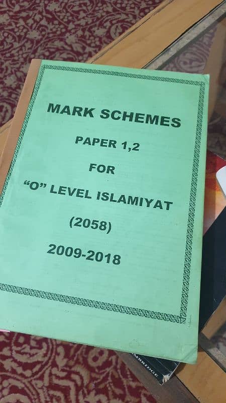 Islamiat Olevel Paper 1, 2 (2009 - 2018) Mark Schemes 0