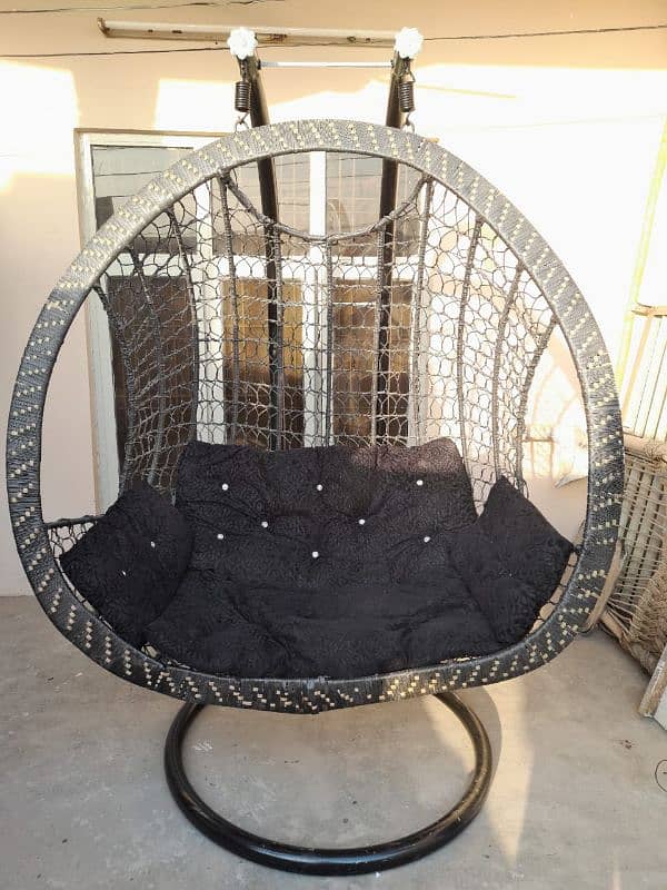 Steel Made Swing with Cushions 1