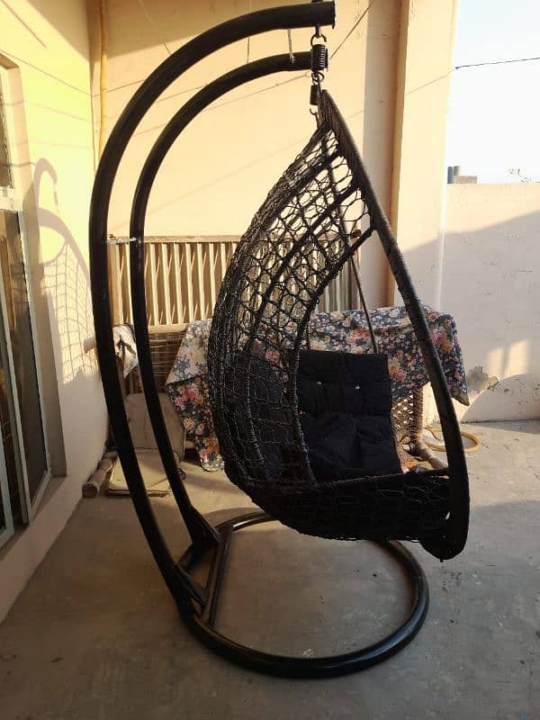 Steel Made Swing with Cushions 4