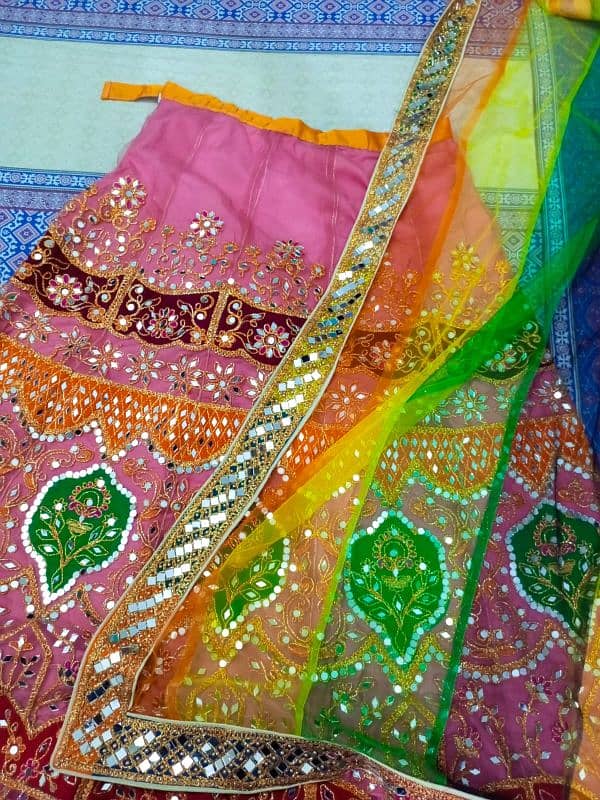 new mehndi bridal sharara dubbatta 1