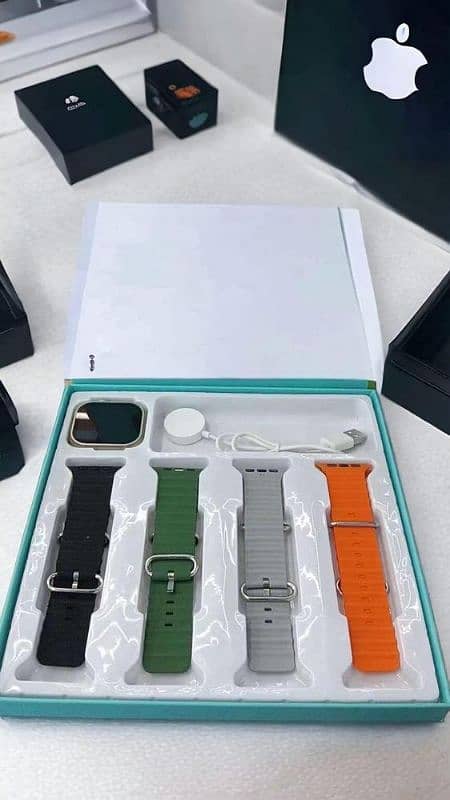 Smart watch ultra 2 with 4 straps (DELIVERY ALL OVER PAKISTAN). 5