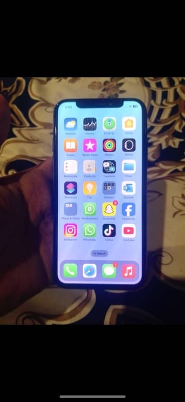 iPhone X non pta 256 gb wathsapp 03057542836 is pr rabta kro 3