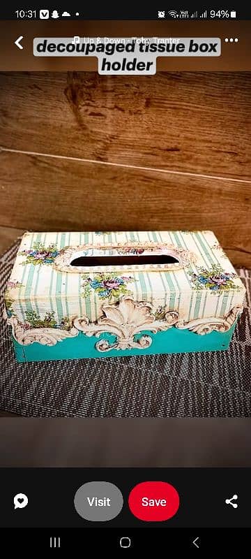 customised handmade tishu box 8