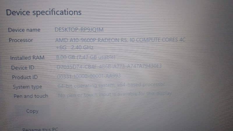 HP laptop DESKTOP-RP9JQ1M 1