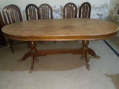 Dining table and chairs