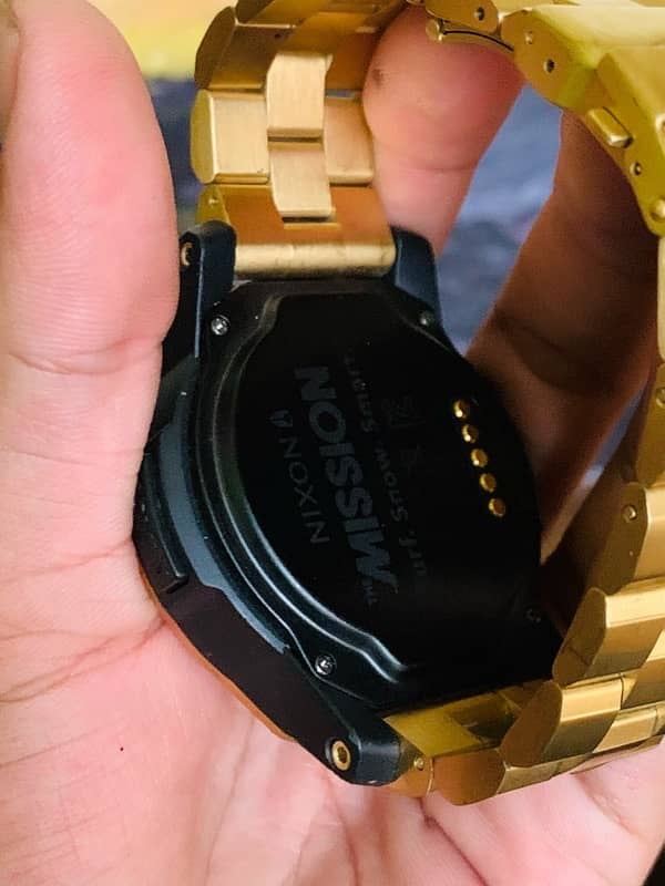 Nixon The Mission Gold-Tone Stainless steel Smart Watch A1216501 4