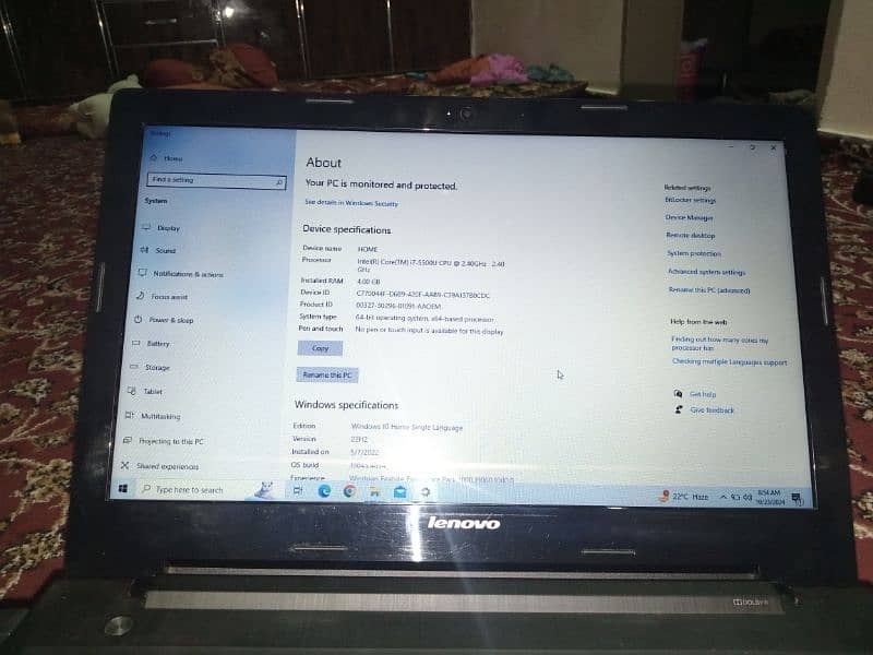 Laptop Lenovo G50-80 4