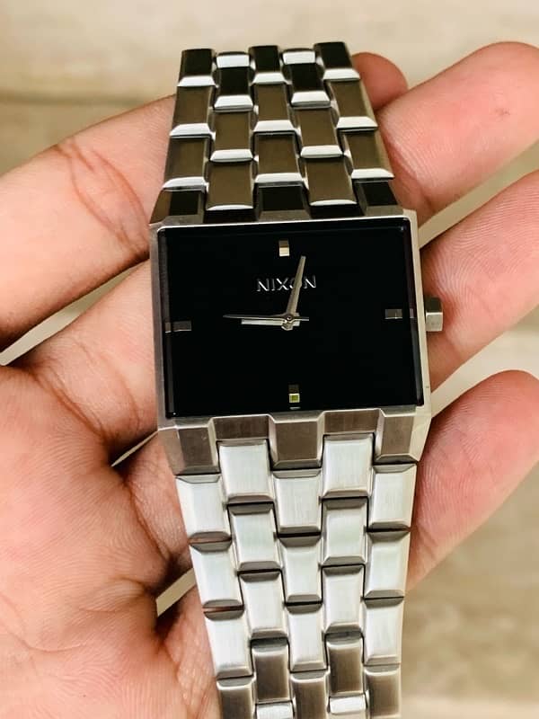 NIXON The Ticket A1262 - Silver/Black Men’s Original Watch 1