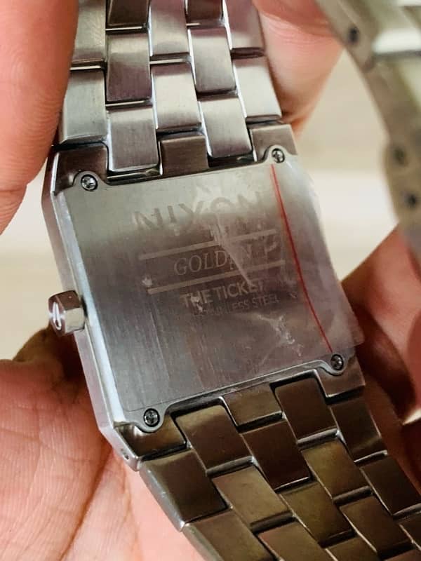 NIXON The Ticket A1262 - Silver/Black Men’s Original Watch 7