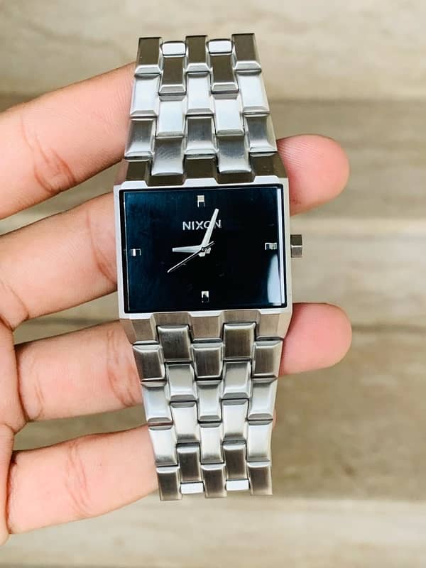 NIXON The Ticket A1262 - Silver/Black Men’s Original Watch 11