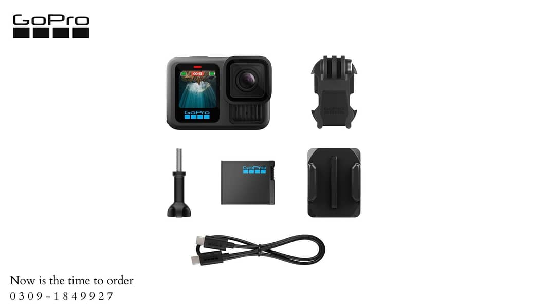 GoPro HERO13 Black (HB-Series Lenses + Powerful Battery) - Latest 4