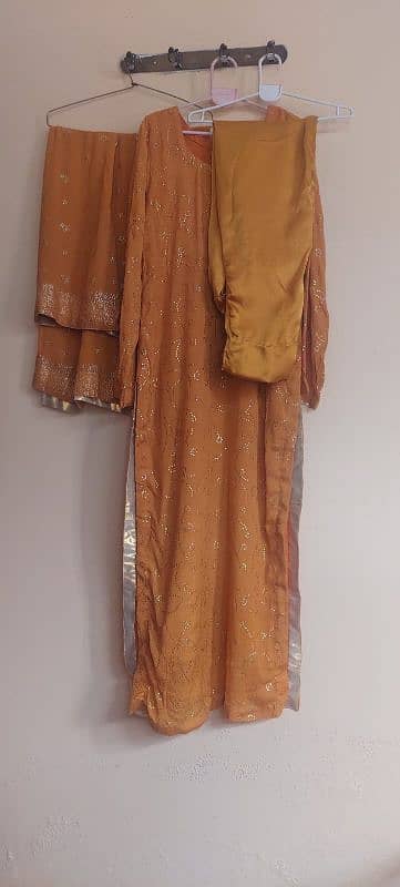 mukesh work chiffon dress 0