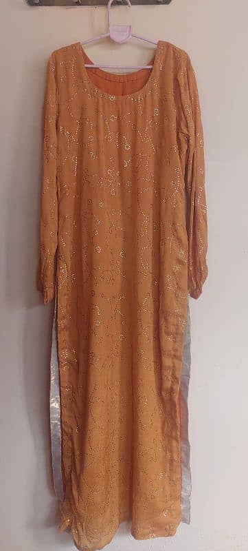 mukesh work chiffon dress 2