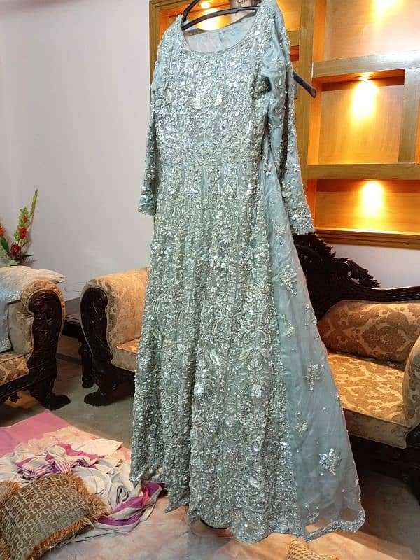 BRIDAL MAXI IN SILVER GREY COLOUR 0