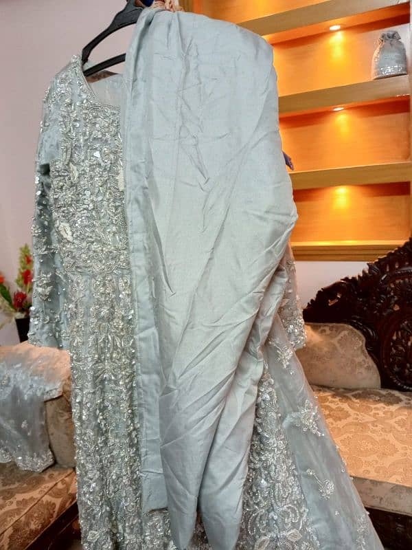 BRIDAL MAXI IN SILVER GREY COLOUR 3