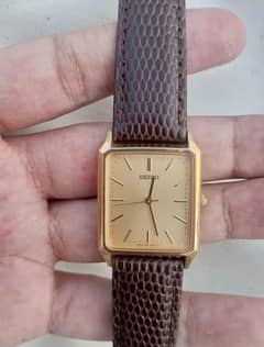 Vintage seiko tank gold plated