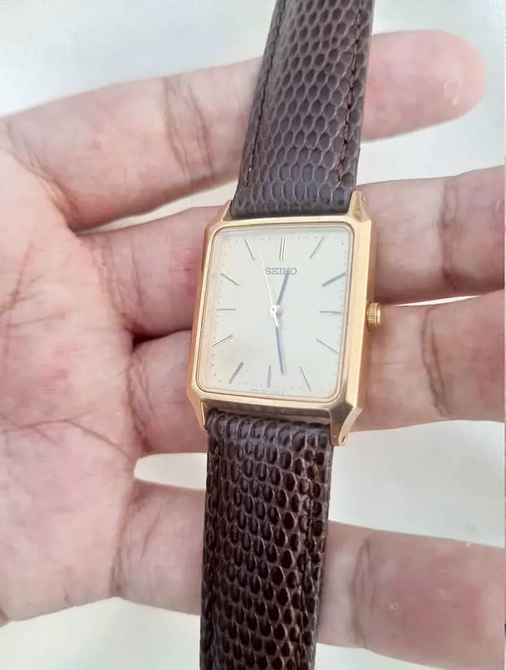 Vintage seiko tank gold plated 1