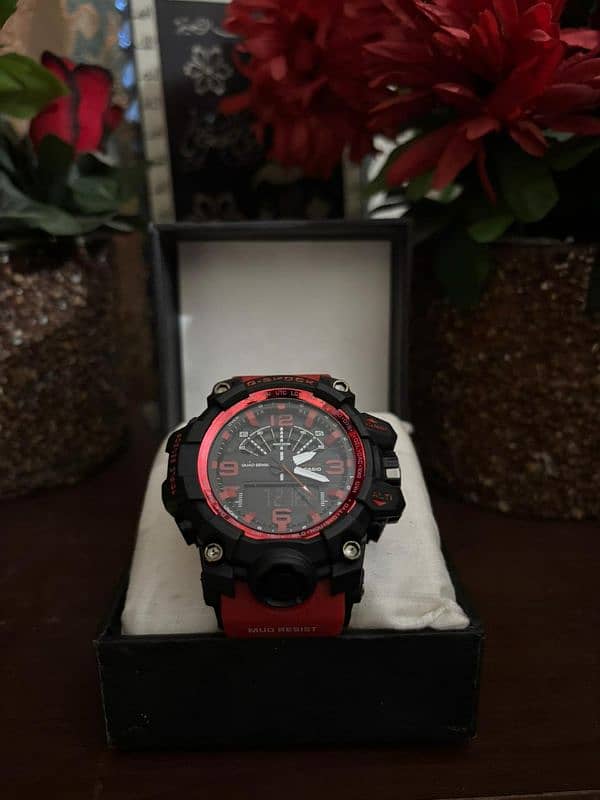 G-Shock watch for sale very reasonable price  red  black Blue color 2