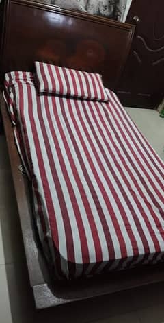 single bed with spring mattress