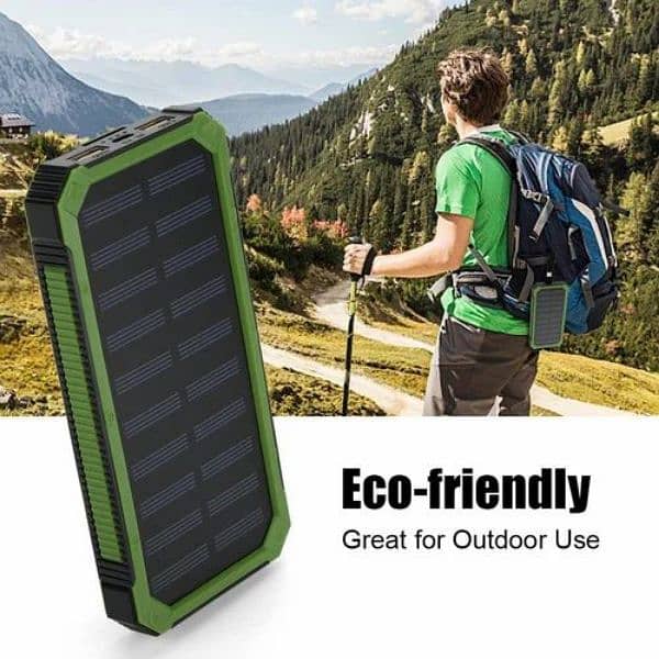 solar power Bank and wireless charging with torch 2