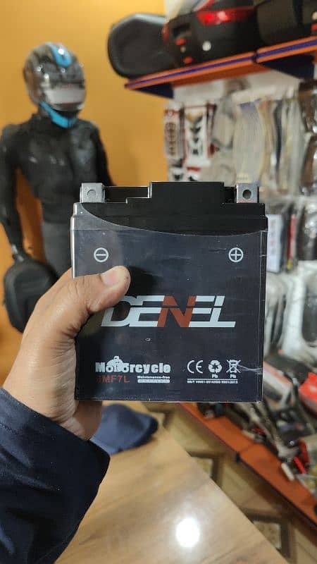 DENEL AGM DRY BATTERY FOR HONDA CB150 YAMAHA YBR YBG YBZ SUZUKI GR150 1