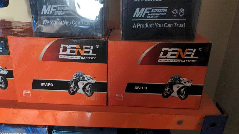 DENEL AGM DRY BATTERY FOR HONDA CB150 YAMAHA YBR YBG YBZ SUZUKI GR150 3