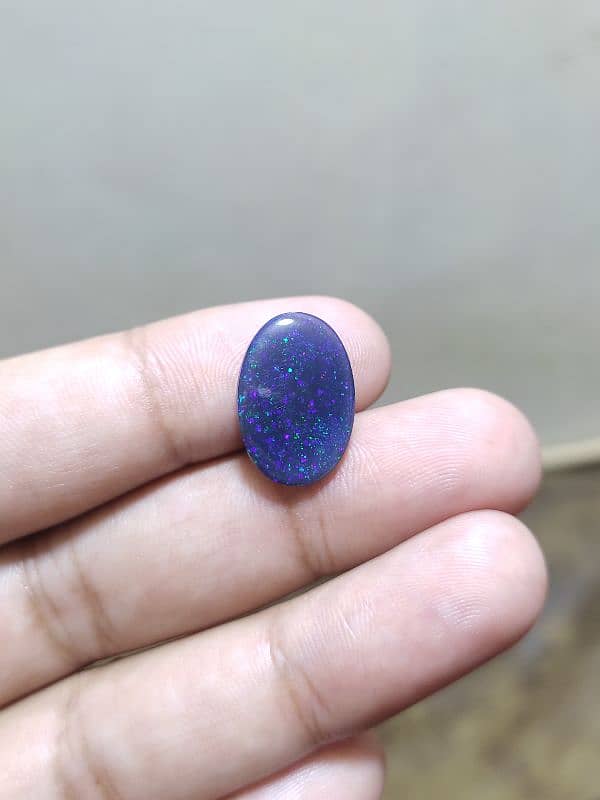 Natural Blue Opal Stone 5.20 Carat 4