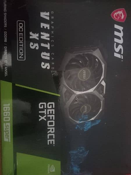 Msi ventus 1660 super 6GB 0