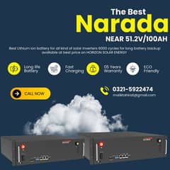 Narada lithium ion batteries NESR with 5 years warranty