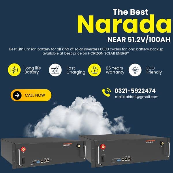 Narada lithium ion batteries NESR with 5 years warranty 0