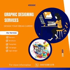 Graphic Designing/Logo/Visiting Card/Brochure/Banners/Pamphlet