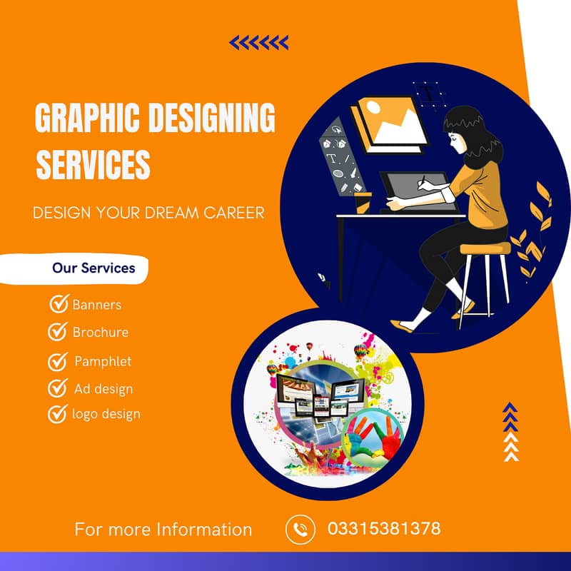 Graphic Designing/Logo/Visiting Card/Brochure/Banners/Pamphlet 0