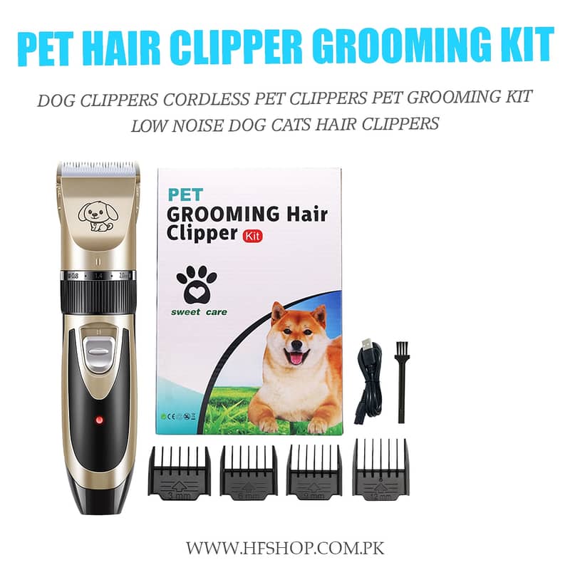 Pet Hair Clipper Grooming Kit 0