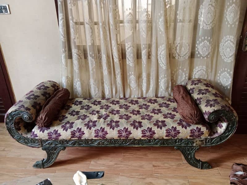 7 Seater Sofa Set with One Sethi And Glass Table 5