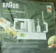 Braun company's original food factory with all accessories and box