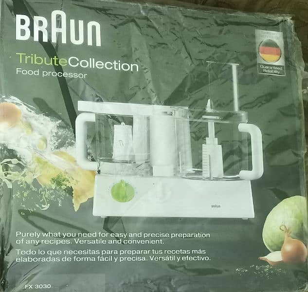 Braun company's original food factory with all accessories and box 0