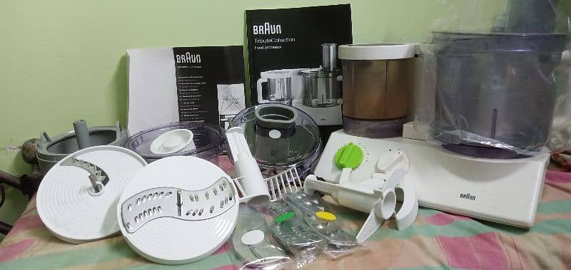 Braun company's original food factory with all accessories and box 5