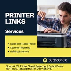 Printer, Scanner Repairing & Refilling Services , Toner refilling