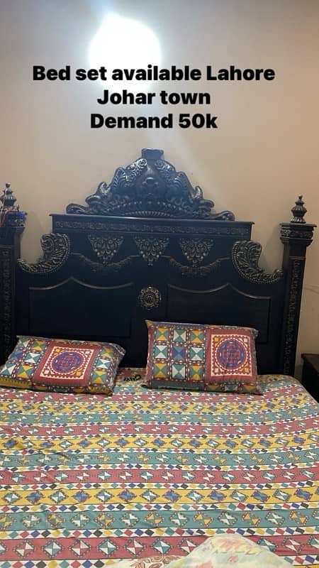 good condition bed  set for sale 0