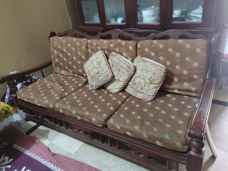 comfortable wooden sofa set 1