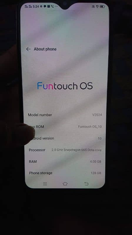 vivo y51s 4/128 condition 9/10 all ok 7