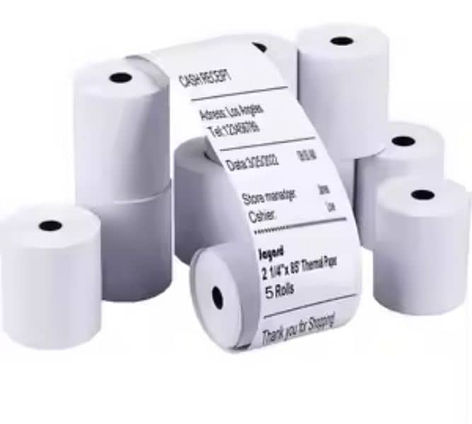 thermal printer roll and barcode labels 0