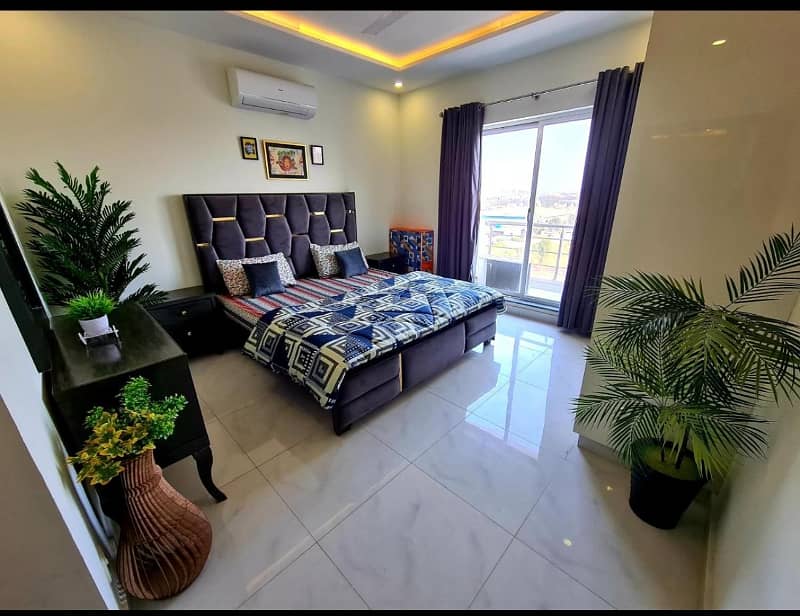 Two beds luxury apartment for rent on daily basis in bahria lahoe 4