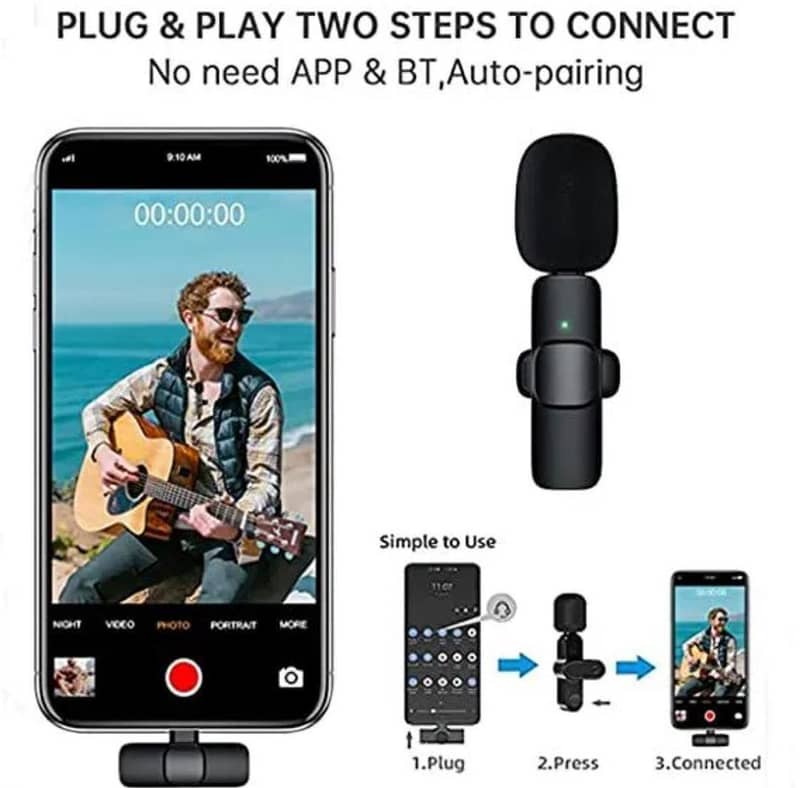 wireless microphone 3 in 1 noise reduction 3