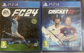 Ps4 and ps5 games Fc 24 Cricket 22