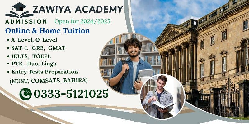 Home/Online Tuitions O/A Levels, SAT-I, GMAT, GRE, IELTS 4